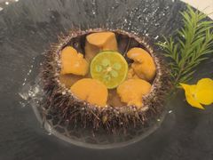 生吃活海胆-品海楼·大连海胆锅贴馆(东港店)