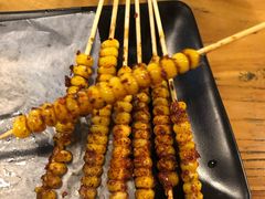 烤玉米粒-长青菠菜面·烧烤