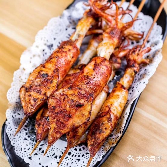 蚝新鲜烧烤特色烤小管