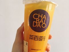 鲜芒果绿茶-茶百道(春晖路店)