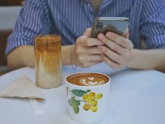 红豆沙拿铁-Line 咖啡(石厦花园店)