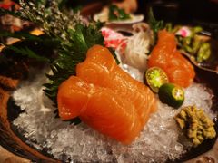 三文鱼刺身-黑牛の店·和牛烧肉(合生汇店)