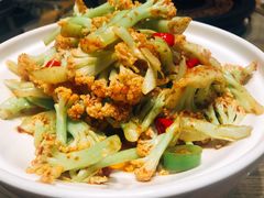 虾酱花菜-小船渔村•大连菜•大连焖鱼(黄河路店)