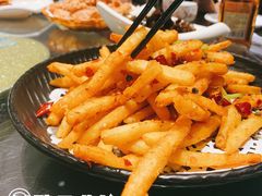 干煸藕丝-刘胖子家常菜·蹄花焖藕(兴业店)