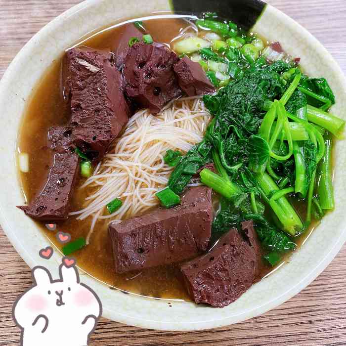 林伯猪血捞化-"【感受】作为福州人,夹骨肉,猪肺等等配上.