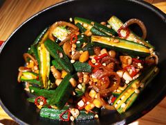 小炒秋葵-小大董·烤鸭(凤凰汇店)