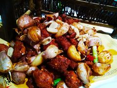 -东来菜馆•手抓海鲜家常菜•海鲜锅贴(鸽子窝店)