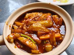 鱼香茄子煲-大清花饺子(山庄店)