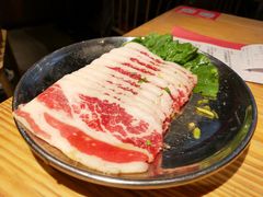 调味牛五花肉-青瓦炭韩潮烤肉(花园道店)