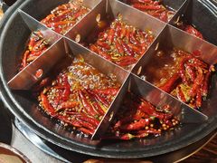 秘制九宫格红汤锅-重庆老灶火锅(红岭店)