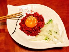 生拌黑毛牛肉-牛玄庵日式寿喜烧·料理店(新源里店)