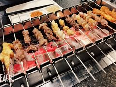 羊肉串-長壹旋转烤吧 农家鸡火锅