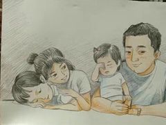 给客人画的卡通画-獨門烤肉(开发区店)