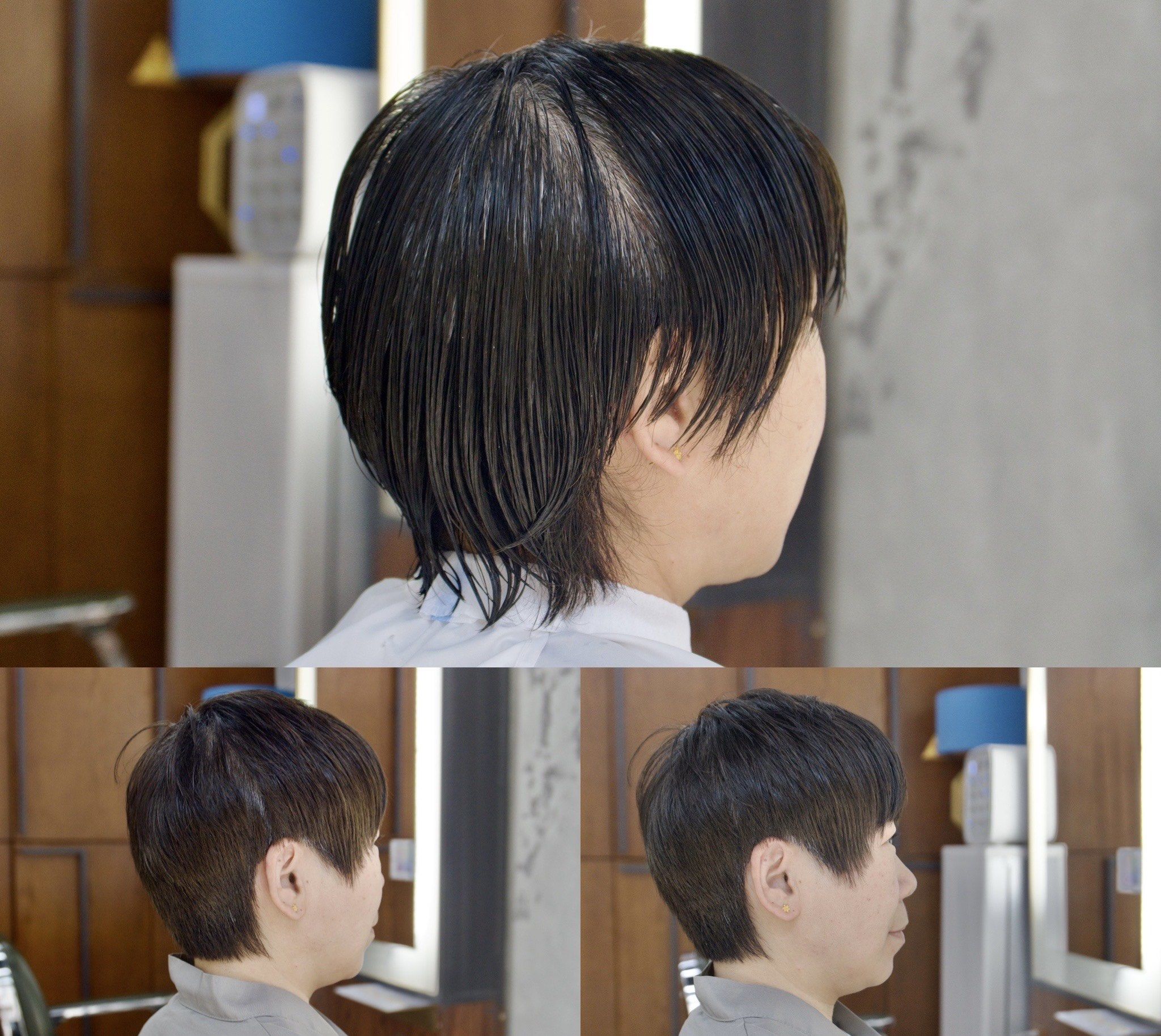 帅气干练利落清爽的露耳短发