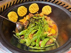 排骨炖豆角-二胖家铁锅炖大鹅(双井店)