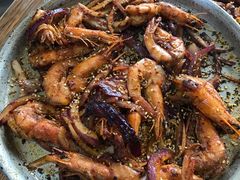 烤大虾-味之朝·烤盘牛肉·松兰拌饭
