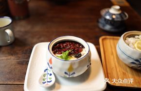 Red Bean Honey Tofu Pudding