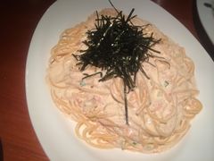 明太子奶油面&nbsp;好幸福啊！-BISTROFIORE美伊娜(伊犁南路店)