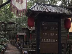 -天门沟九州驿站树上汤泉