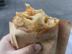 -小红车炸蛋葱油饼