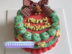 6英寸复古风动物奶油蛋糕-艾加柒克蛋糕茶歇甜品台(春熙路店)