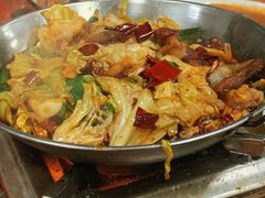 干锅包菜-钱山海鲜大排档