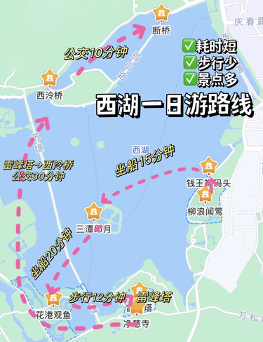杭州西湖一日游攻略！轻松自在不累人！保姆攻略
