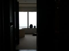 进门左手洗浴右手马桶前面卧室-上海柏悦酒店