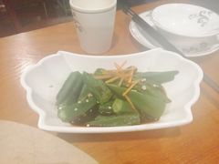 凉拌秋葵-云中鱼蒸汽石锅鱼(川沙百联店)