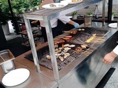 自助取餐区-美食汇海鲜自助餐厅·小龙虾烧烤(富力万达文华酒店)