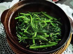 啫啫虾酱空心菜-熠盛粤味·顺德桑拿鸡(永康路店)