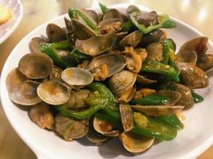 姜葱炒花甲-七鲜渔港美食餐厅(巽寮湾海景店)