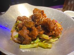 蒜香蜜汁排骨-绿茶餐厅(乐峰广场店)