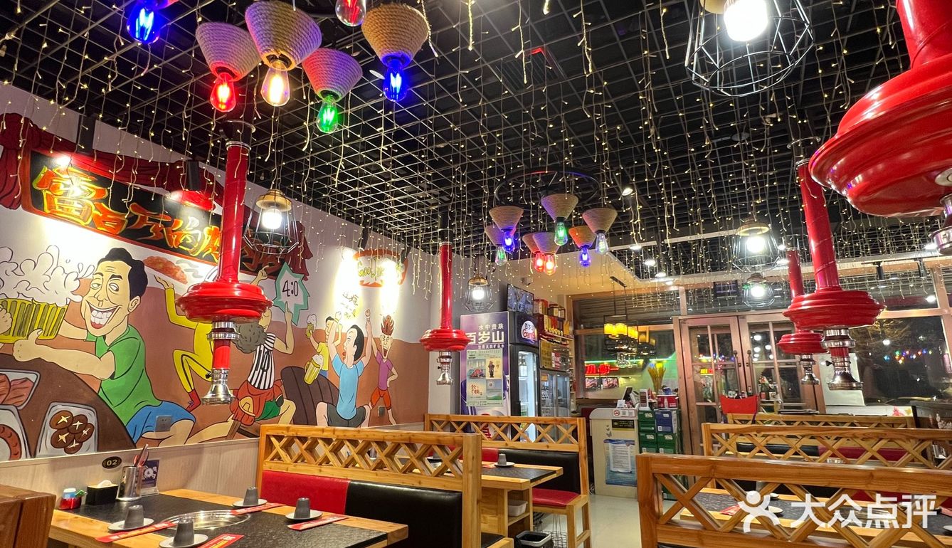 通辽烤肉探店第一次见到六七种肉上在一个盘子上❗