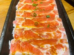 调味猪五花-九田家黑牛烤肉料理(衡百国际店)