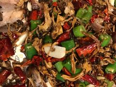 鸡油菌炒坛子肉-宋记冕宁土菜馆(海门渔村二店)