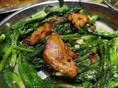 油麦菜炒叉烧-农汤老店(顺联公园里店)