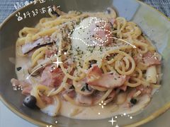 奶油汁培根溏心蛋意面-Future&Kitchen