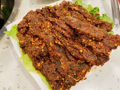 麻辣耗牛肉-朱氏胖子烂火锅(洪崖洞店)