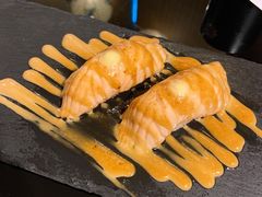 三文鱼火焰寿司-天狗山料理(省体店)
