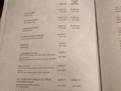 菜单-纽约咖啡馆