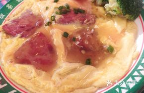 Thick-cut Luncheon Meat with Egg
