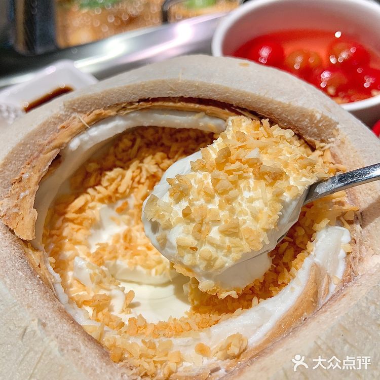 椰子冻太赞了🥥打卡爸爸炒料天街新店