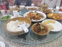 -陕北农家小吃风干羊肉剁荞面