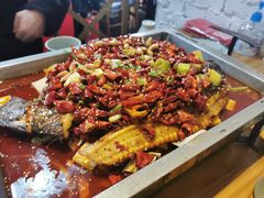 经典香辣烤鱼（清江鱼/份）-锦尚阁烤鱼•天津菜(宣武门胡同店)