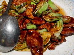 招牌猪肝炒菜梗-菲乐餐厅(三十年经营·湖滨路店)