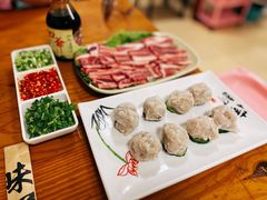 自制虾滑-四爷捞锅·潮汕牛仔骨火锅(泉城路店)