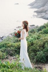 海边绿景客片-巴黎婚纱摄影工作室