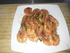 香葱爆虾-开禾52阿伟海鲜加工