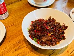 小炒黄牛肉-渔乡米香·剁椒鱼头(四方坪店)